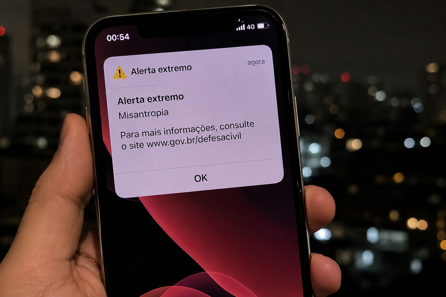 Alerta falso enviado a celulares após invasão de sistema da Defesa Civil