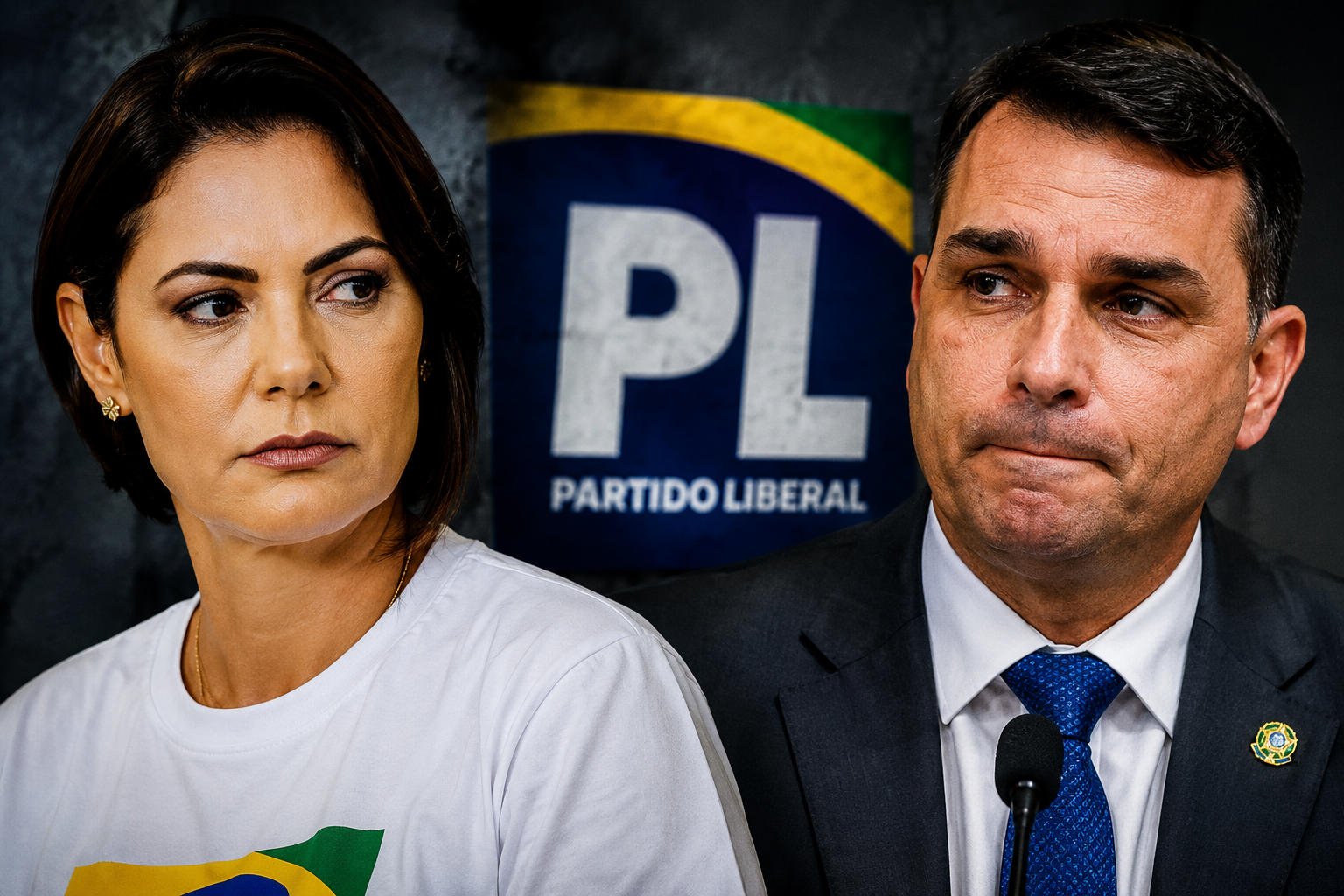 Aliados entram em campo para frear crise entre Michelle e Flávio Bolsonaro