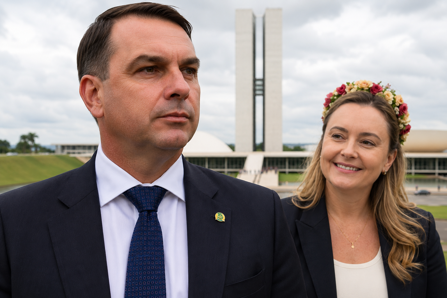 Deputada associa vitória de Flávio Bolsonaro à situação jurídica de Jair